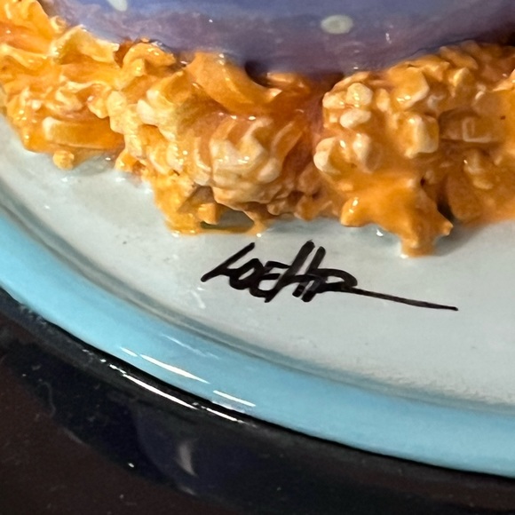 Studio Art Pottery Cookie Jar Signed Estate Chicken Rooster 12” Tall 9” Wide LG - Picture 6 of 13